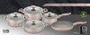 Falez Mastermaid Granite Cookware Set Rosegold 9 Pcs