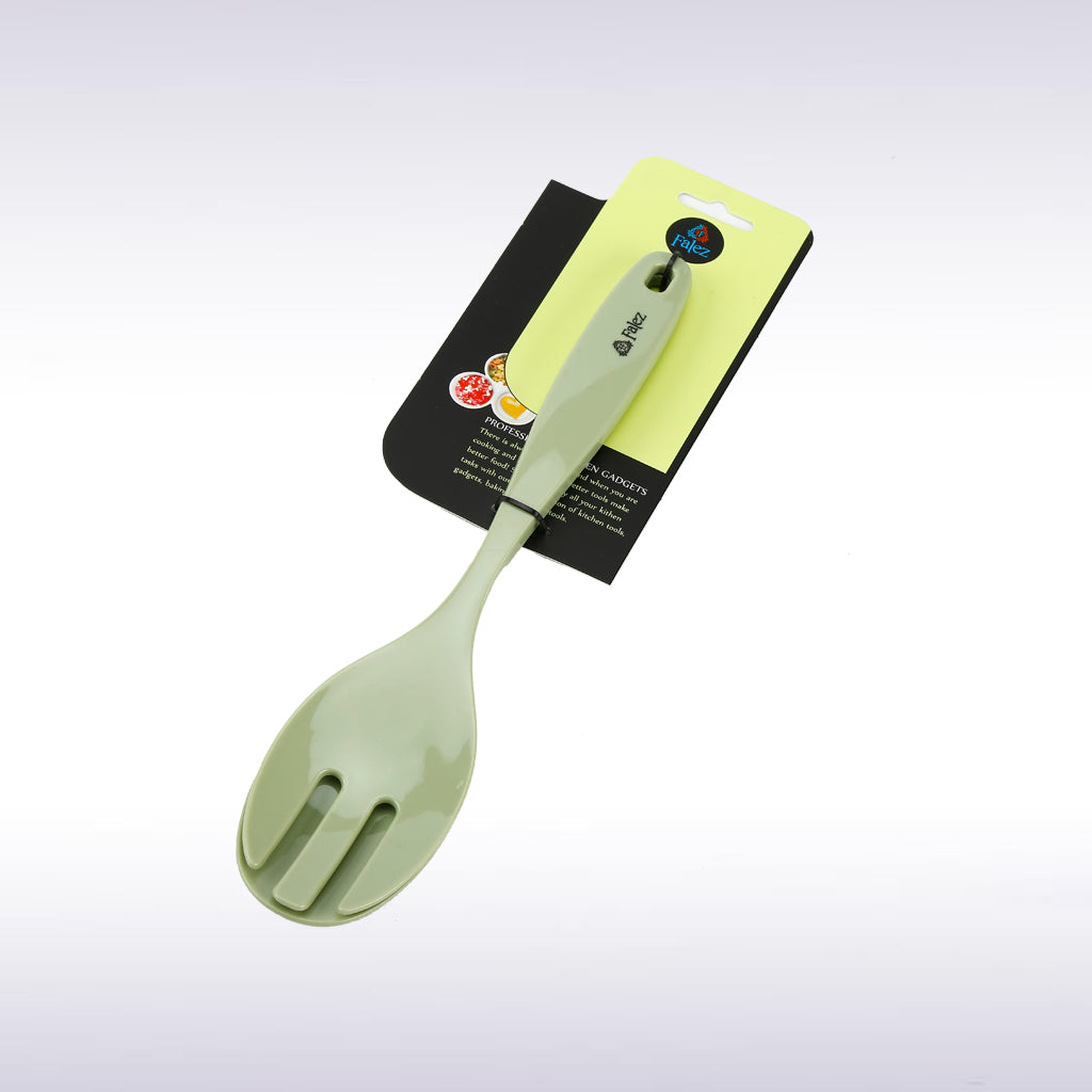 Falez Silicone Set Of 2 Salad Spoon Light Green Color