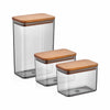 Ivy Storage Box Set with Wood Lid 3 pcs (2 Lt+1 Lt 2)